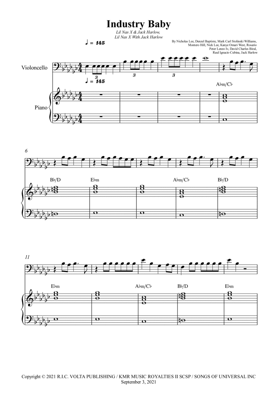 Industry Baby (arr. Wesley S. SIlva)