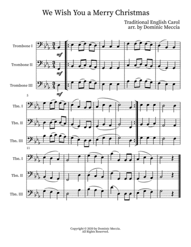 We Wish You a Merry Christmas (arr. Dominic Meccia)