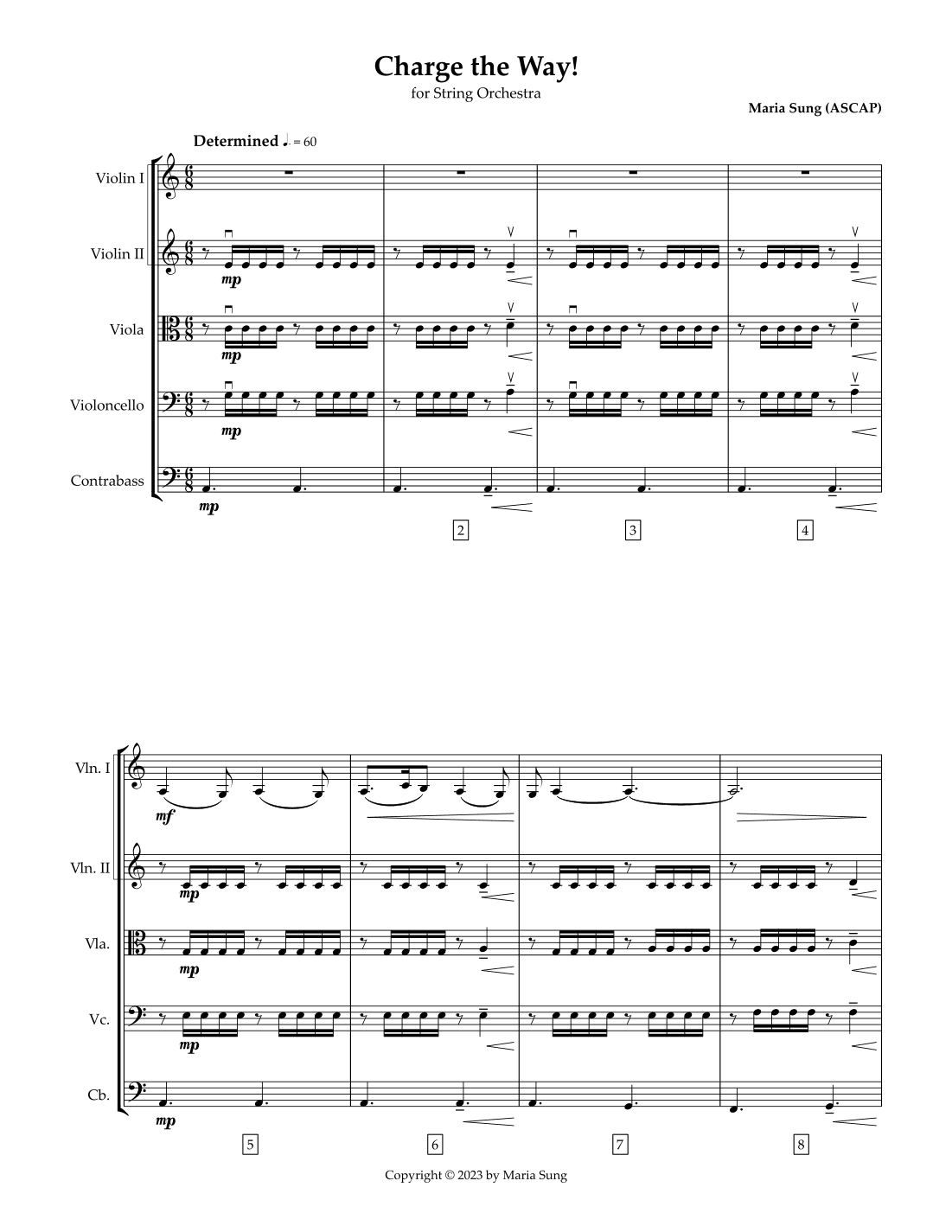 Charge the Way! for String Orchestra