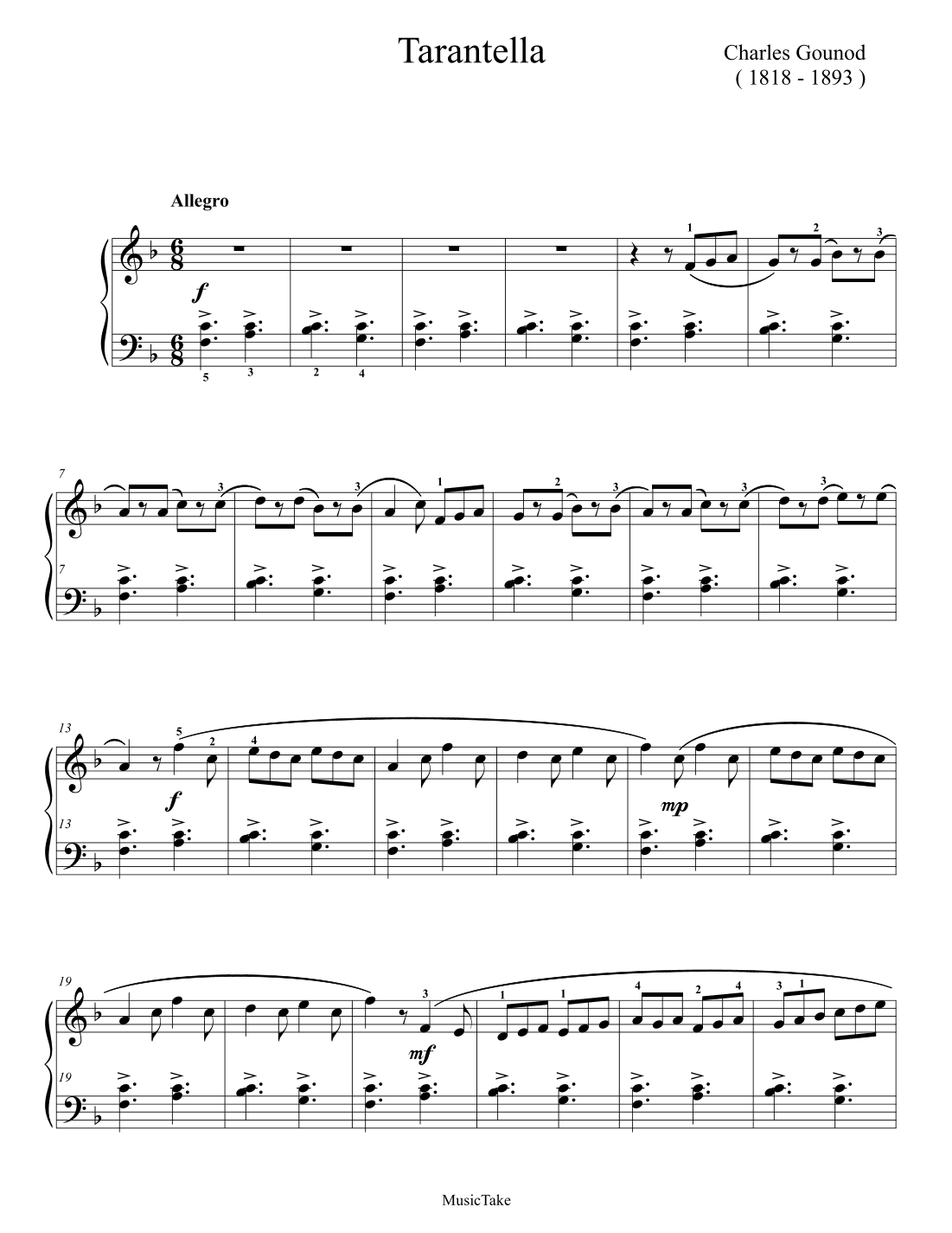 Gounod Tarantella (arr. Ben Choupak)