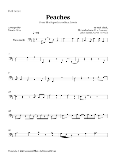 Peaches (arr. Márcio Silva)