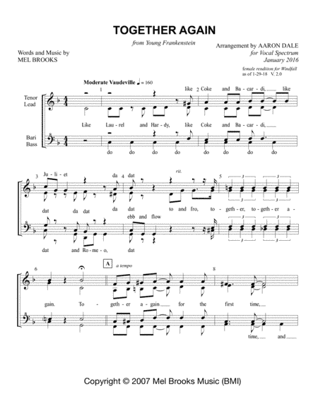 Together Again (arr. Aaron Dale)