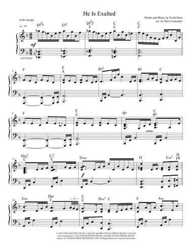 He Is Exalted (arr. Steve Lancaster)