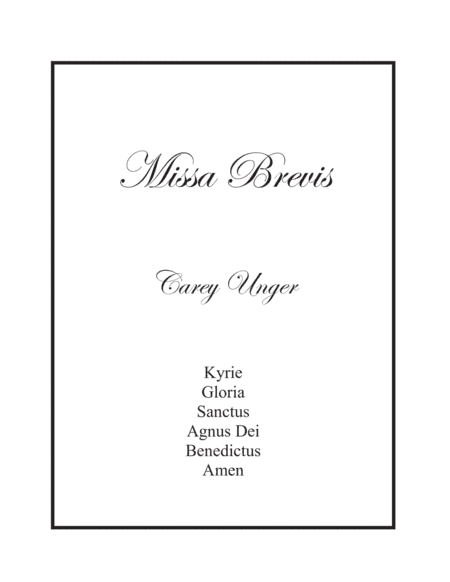 Missa Brevis