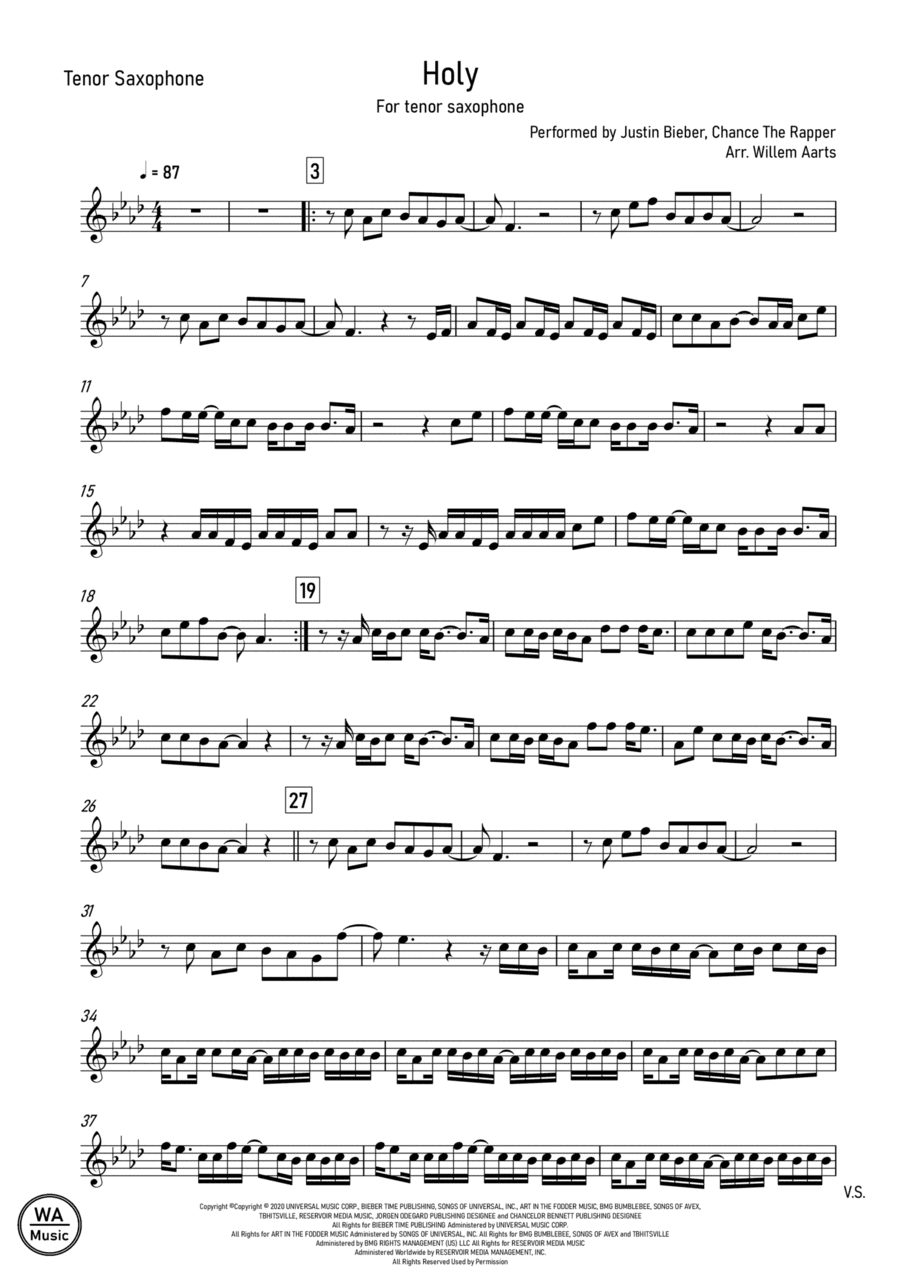 Holy (arr. Willem Aarts)