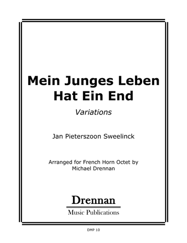 Mein Junges Leben Hat Ein End (arr. Michael Drennan)
