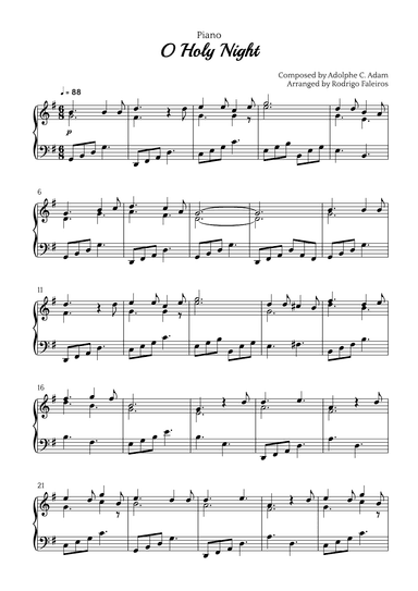 O Holy Night (arr. Rodrigo Faleiros)