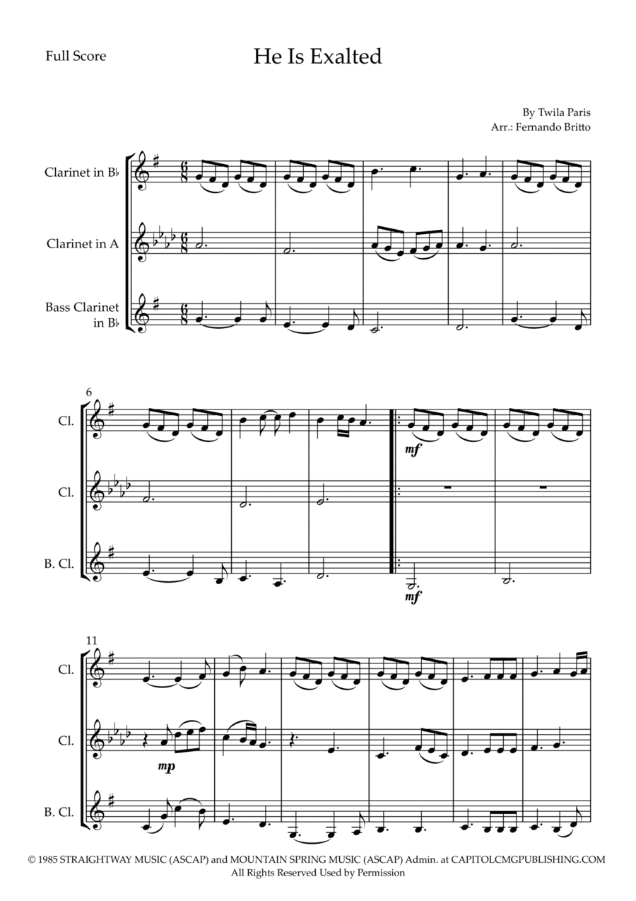He Is Exalted (arr. Fernando Britto)