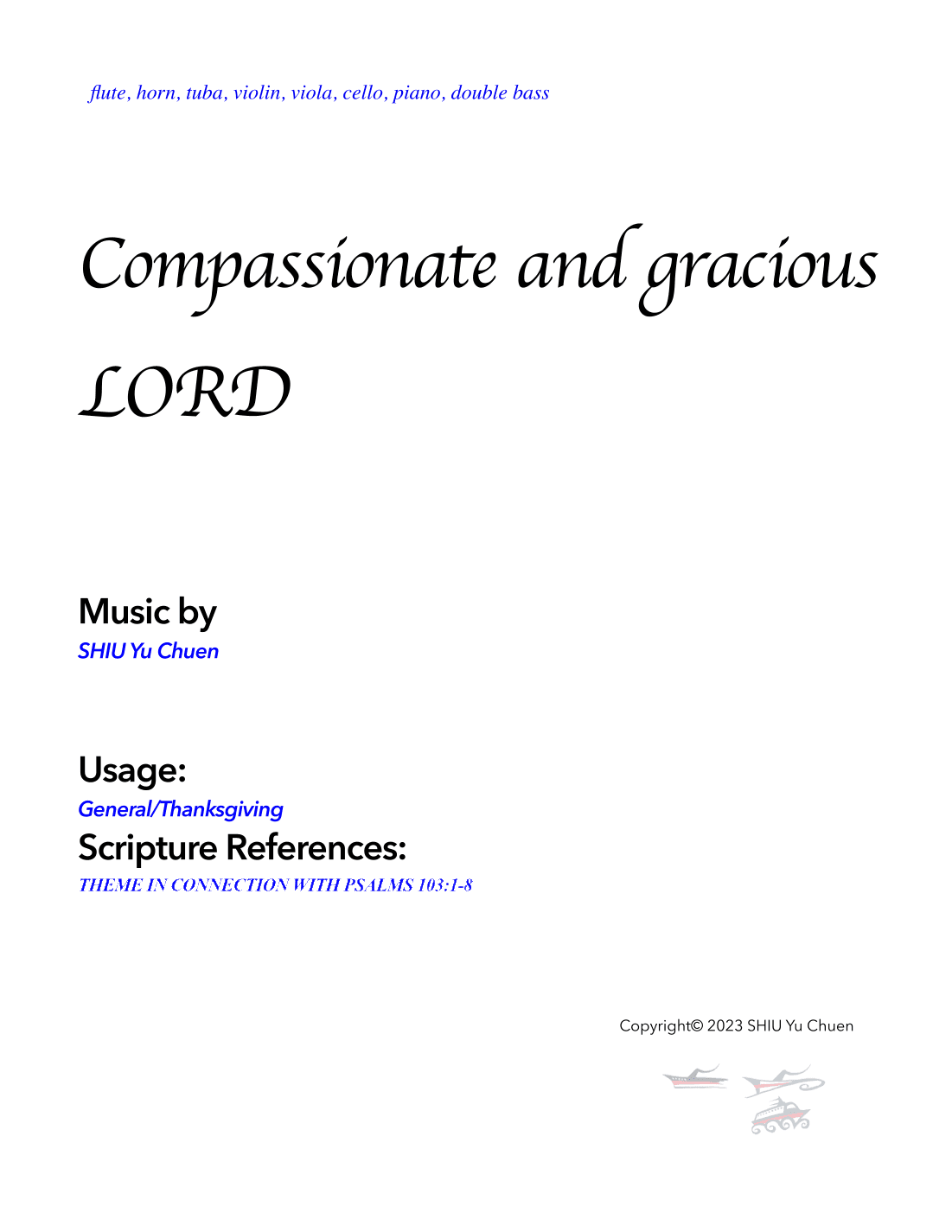 Compassionate and gracious LORD