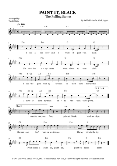 Paint It, Black (arr. Valdir Maia)