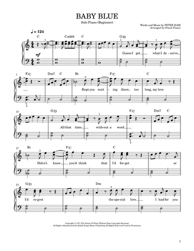 Baby Blue (arr. Frank Pisani)
