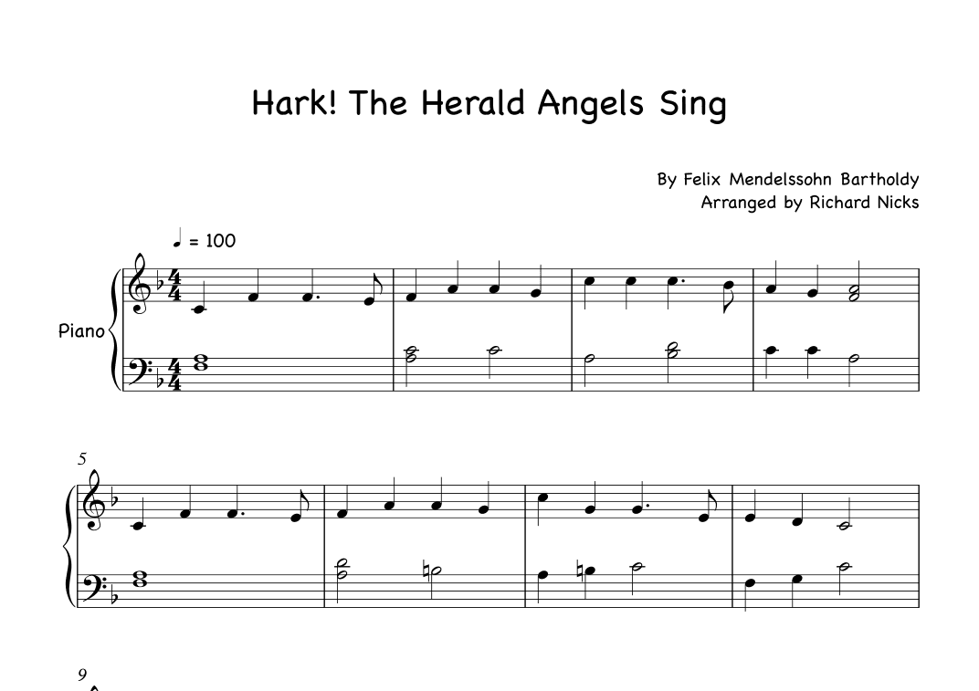 Hark! The Herald Angels  Sing (arr. Richard Nicks)