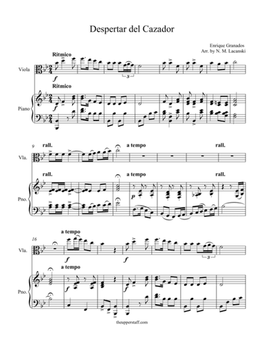Despertar del Cazador (arr. Nick Lacanski)
