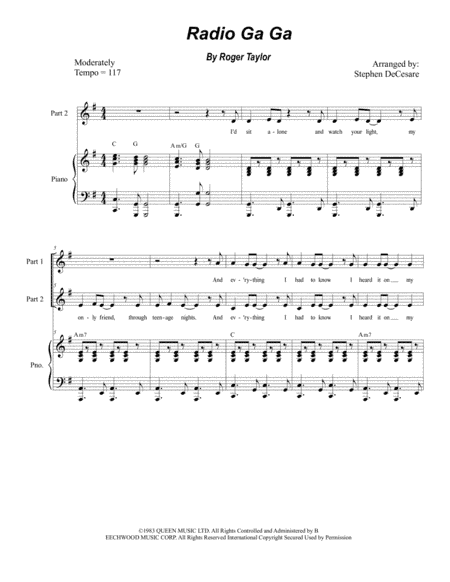 Radio Ga Ga (arr. Stephen DeCesare)