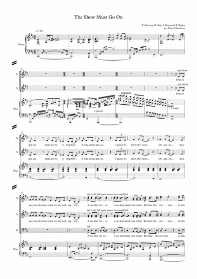 The Show Must Go On (arr. Chris Chambers)