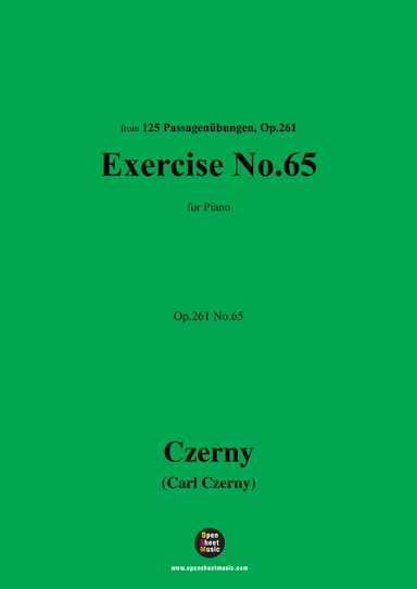 C. Czerny-Exercise No.65,Op.261 No.65 (arr. OSM Press)
