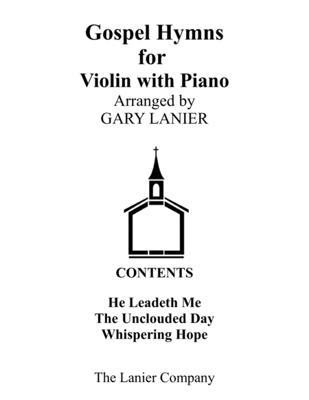 Gospel Hymns for Violin (Violin with Piano Accompaniment) (arr. Gary Lanier)