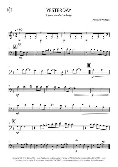 Yesterday (arr. Douglas Wattson)