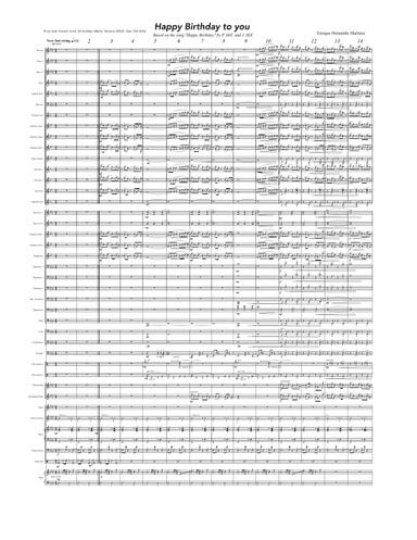 Happy Birthday to You (arr. Enrique Hernandis Martinez)