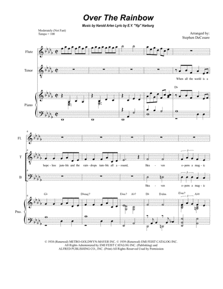 Over The Rainbow (from The Wizard Of Oz) (arr. Stephen DeCesare)