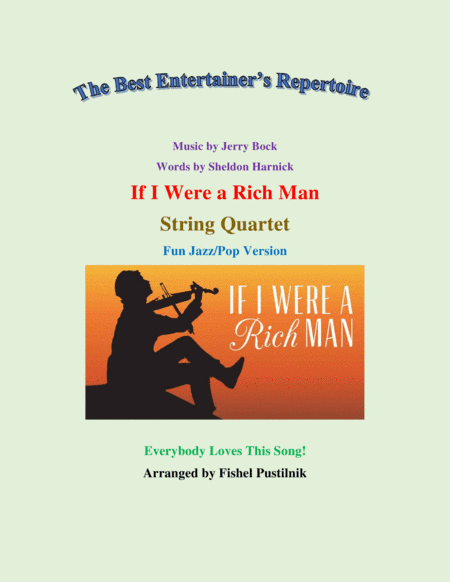 If I Were A Rich Man (arr. Fishel Pustilnik)