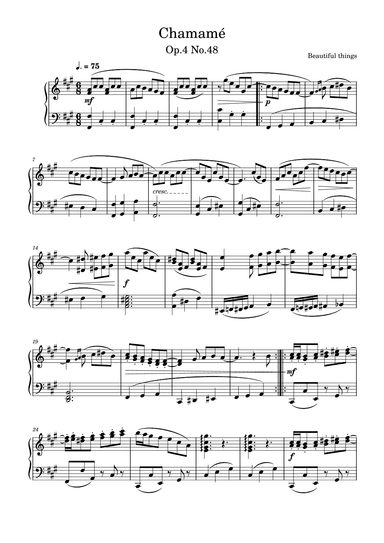 Chamamé-Beautiful things Op.4 No.48