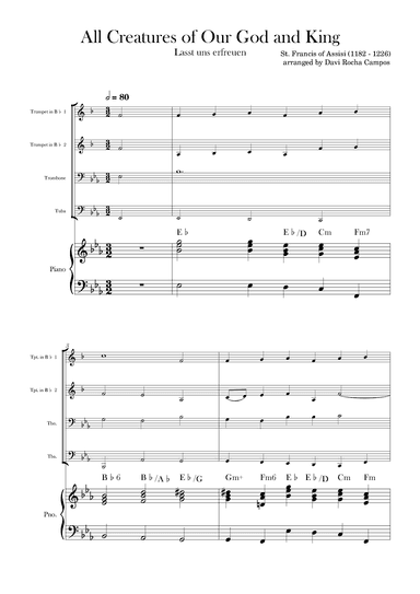 All Creatures of Our God and King (arr. Davi Rocha Campos)