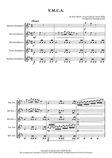 Y.m.c.a. (arr. Kayleigh Huelin)