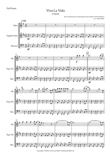 Viva La Vida (arr. Fabio Britto)