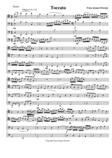 Bassoon Quartet in 3 movements