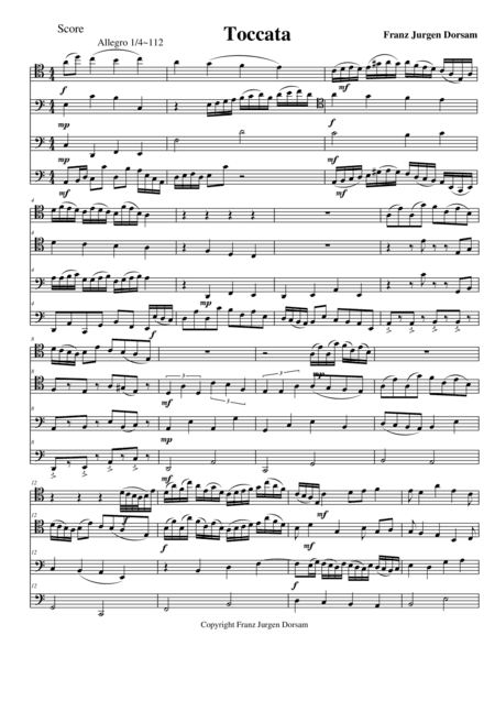 Bassoon Quartet in 3 movements