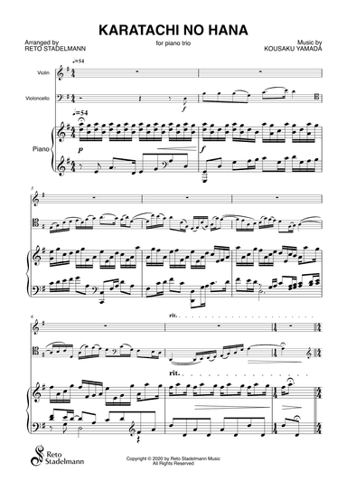 Karatachi No Hana (arr. Reto Stadelmann)