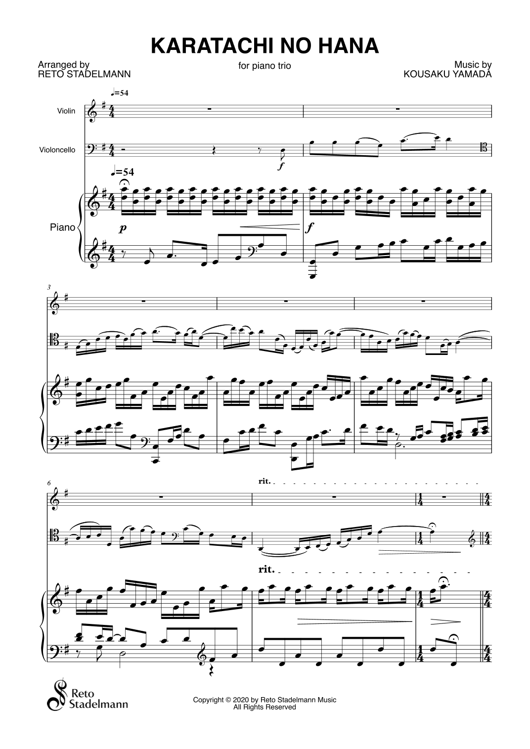 Karatachi No Hana (arr. Reto Stadelmann)
