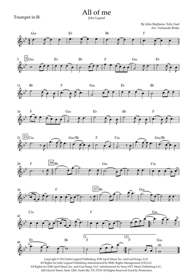 All Of Me (arr. Fernando Britto)