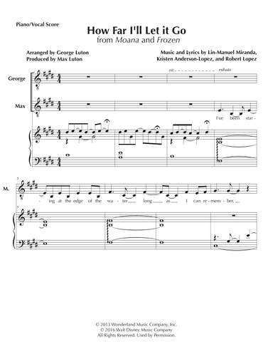 How Far I'll Go (arr. George Luton)