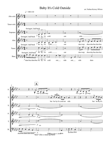 Baby, It's Cold Outside (arr. Nathan Kersey-Wilson)