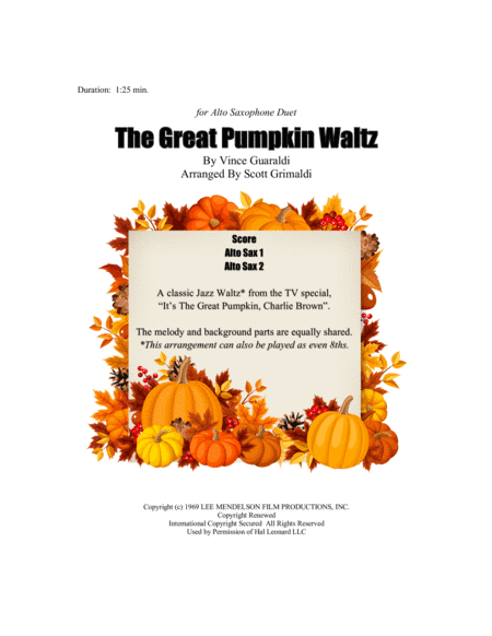 The Great Pumpkin Waltz (arr. Scott Grimaldi)