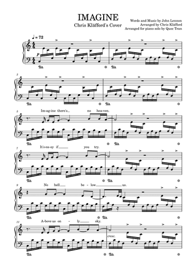 Imagine (arr. Chris Kläfford, Quoc Tran)