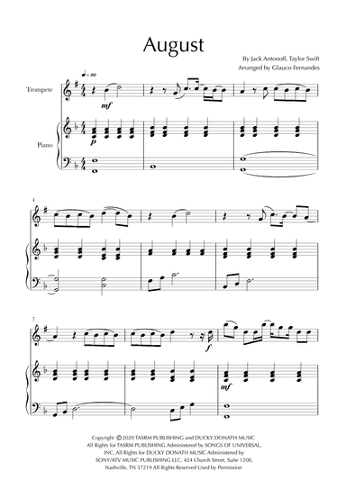 August (arr. Glauco Fernandes)
