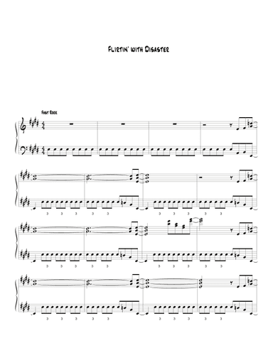 Flirtin' With Disaster (arr. Biegler)