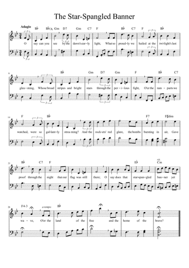 Star Spangled Banner National Anthem for violin and cello duet (arr. Be'eri Moalem)