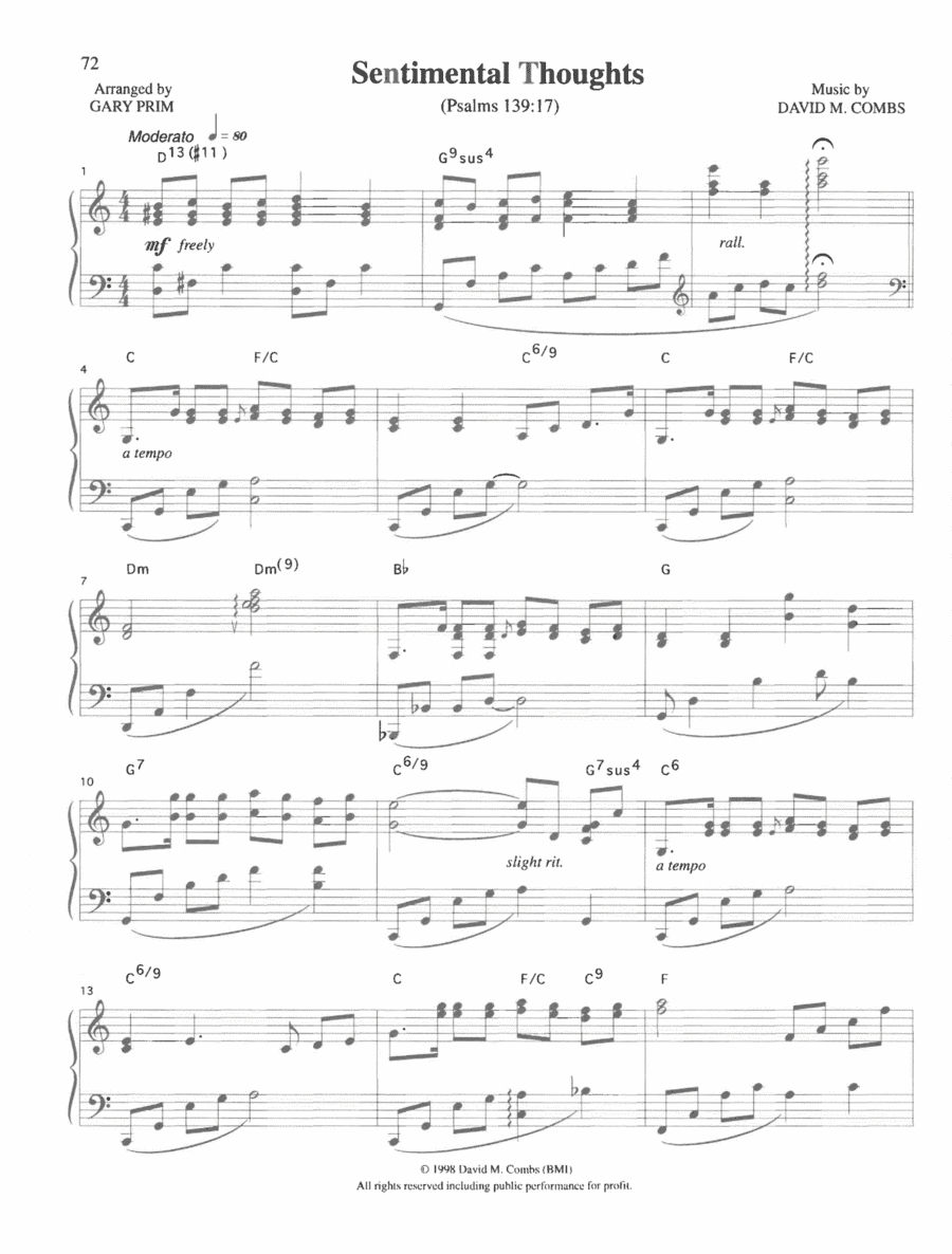 Sentimental Thoughts