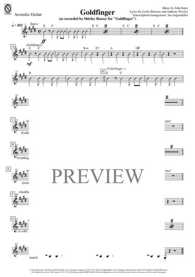 Goldfinger (arr. Jan Angermüller)