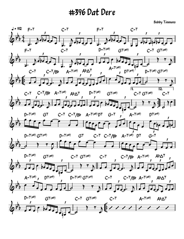 Dat Dere (arr. John Fries)