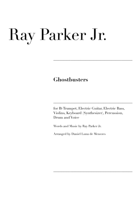 Ghostbusters (arr. Daniel Luna de Menezes)