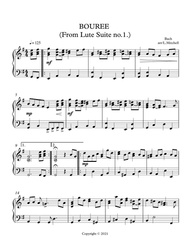 BOUREE (arr. Lee Mitchell)