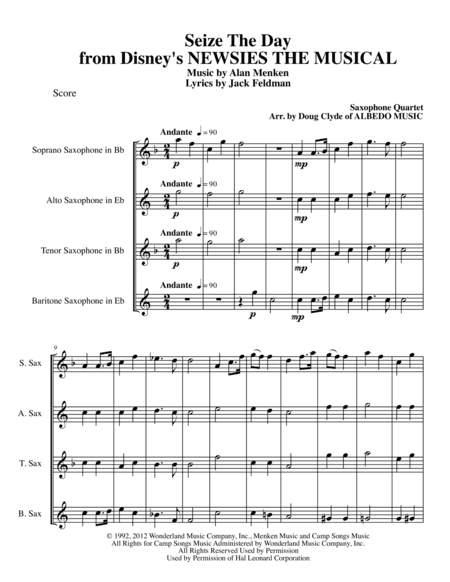 Seize The Day (arr. Doug Clyde)