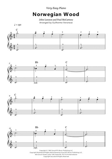 Norwegian Wood (this Bird Has Flown) (arr. Guilherme Veroneze)
