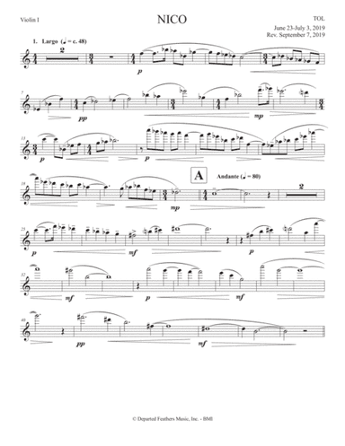 NICO (2019) violin 1 part