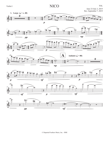 NICO (2019) violin 1 part